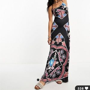 ASOS Tile Print Maxi Dress